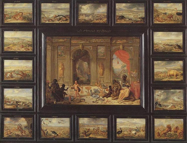 Jan Van Kessel the Younger Gemalde Der Erdteil Afika oil painting picture